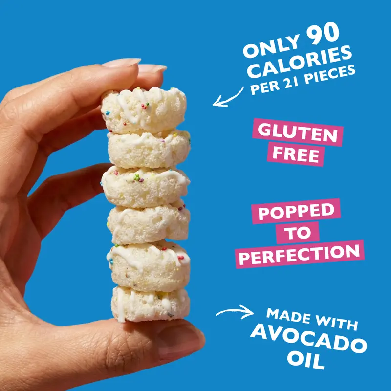 6 Pack - Drizzilicious Birthday Cake Mini Rice Cakes 4 oz
