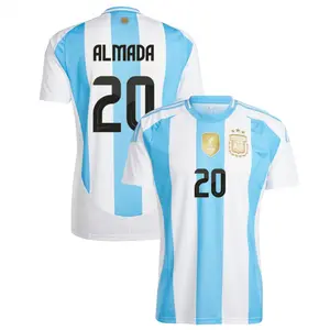Argentina Home Almada #20 Jersey 2024-2025, White and Blue Almada #20 Argentina Home Jersey