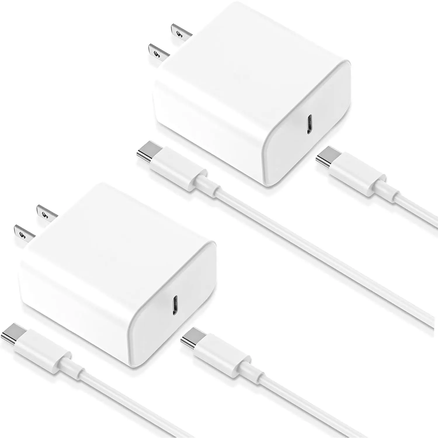 17 16 15 Charger, 2-Pack 33W   Wall Charger Adapter Block Cubes with 6ft USB C to USB-C  Data Sync Type C Cord for  17 16 15 Pro Max 17 16 15 Pro 16 15 Plus iPad 17 Air
