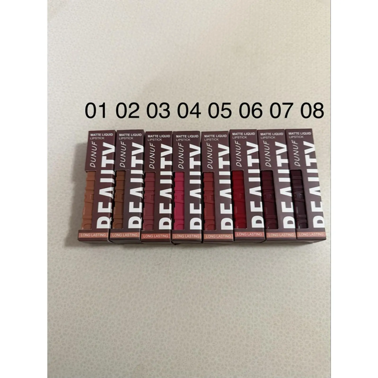 Dunuf Dealtv Matte Liquid Lipstick 6g/0.212 oz - 8 Colors Available - $6 Each - Perfect for Makeup Enthusiasts