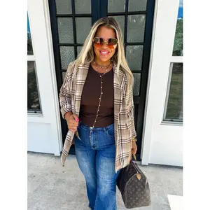 Pull It Together Plaid Soft Flannel Blazer