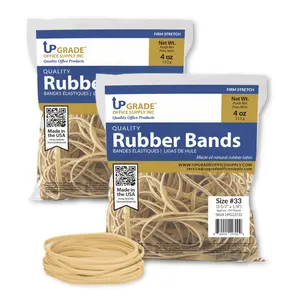 Upgrade Office Supply UPG22733PK2 Rubber Bands, Size #33, 2-Pack, 4 oz, 150 Bands/Bag, USA