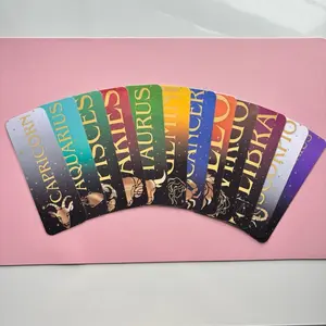Zodiac Bookmark Collection - 12 Unique Zodiac Signs with Colorful Designs for Book Lovers
