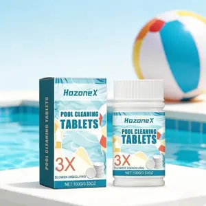 Home Pool Cleaning Effervescent Tablets, Pool Cleaner Improves Water Quality, Refreshing Enjoyment, Effervescent Tablets for Swi Swimming