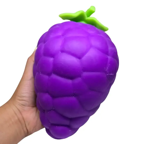 Squeeze Grape Jumbo Squishy Stress Relief Fidget Toy Purple