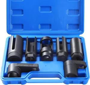 7PCS O2 Oxygen Sensor Socket Kit, Universal Sensor Removal & Installation Tool Kit, Automotive Offset Wrench Remover Tool