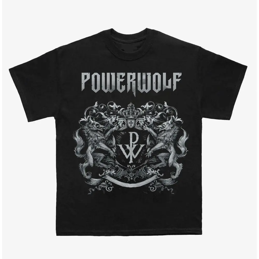 Powerwolf Rock T-Shirt, Heavy Metal Graphic Tee, Unisex Casual Fan Apparel
