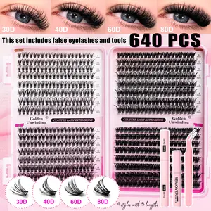 Lashes Lash Clusters Eyelashes Lash Clusters Extensions Eyelash Extension  Eye Lashes, Fluffy Eyelashes Cluster, Curl Cluster Lashes, Lash Extension Lashes Clusters,Wispy Manga Lashes, Individual Lashes Eyelash Extension Lashes Halloween Makeup