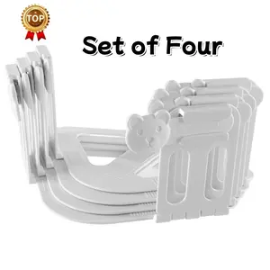 Bed Sheet Holders for Corners 4-Pack Heavy-Duty Bed Sheet Grippers with Locks，Sheet Clips Fits Mattress, Upgrade Sheet Holders Keep Sheets Firm & Tight, Sheet Fasteners White/gray