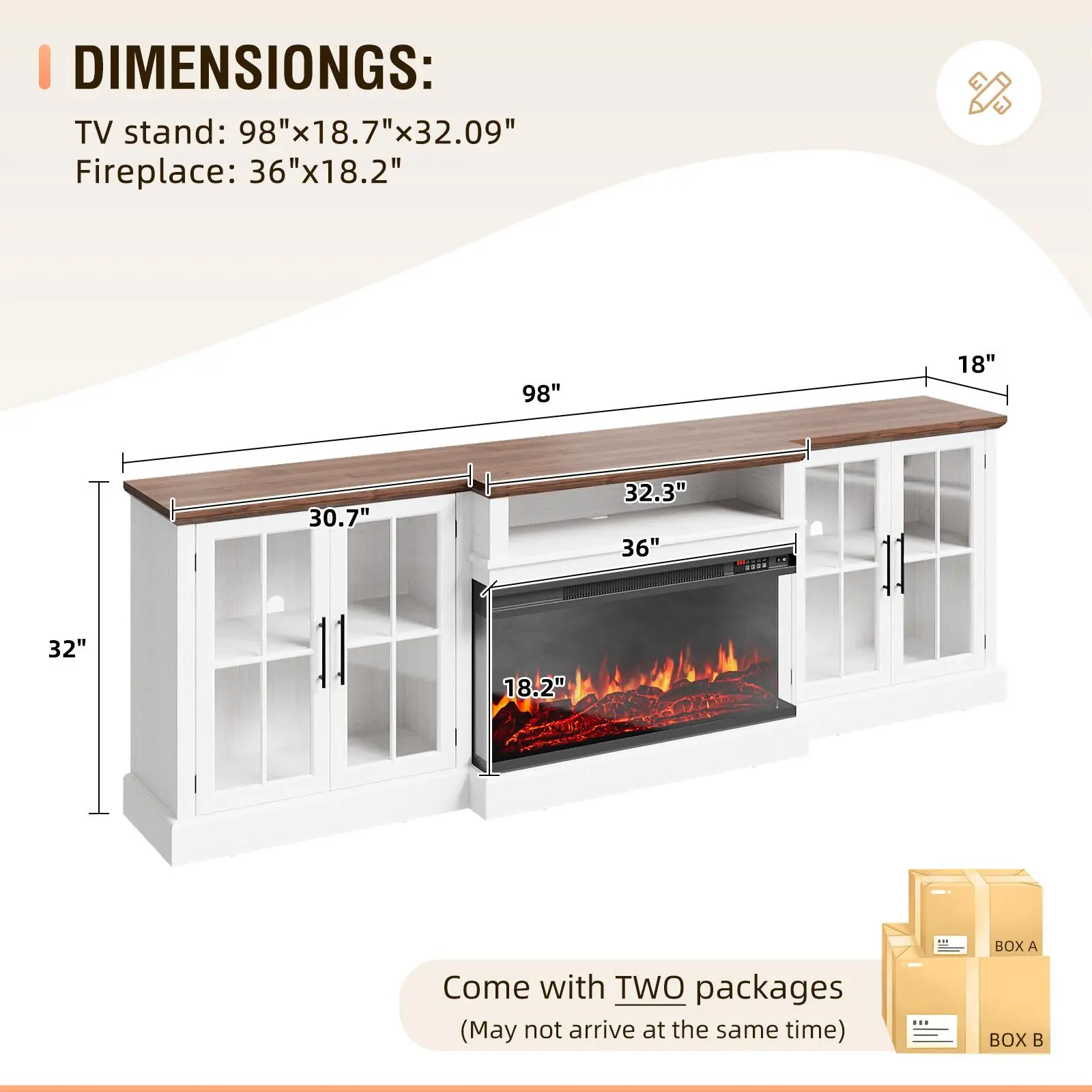 White & Black/98 Inch