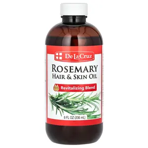 De La Cruz Rosemary Hair & Skin Oil, 8 fl oz (236 ml)
