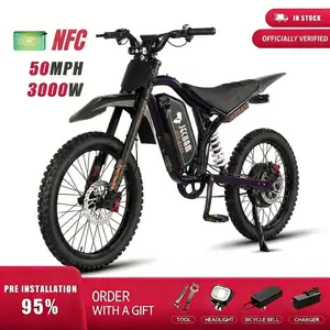 QF200-Pro Electric Bike | 3000W Peak Power | Max Speed: 50 MPH | 60V 32Ah Removable Battery | Full Suspension System | 40-Mile Range | LCD Display | NFC Unlock | LED Headlight | 30° Climbing Capability | 3-Speed ​​Modes | 19-inch All-Terrain Wide Fat