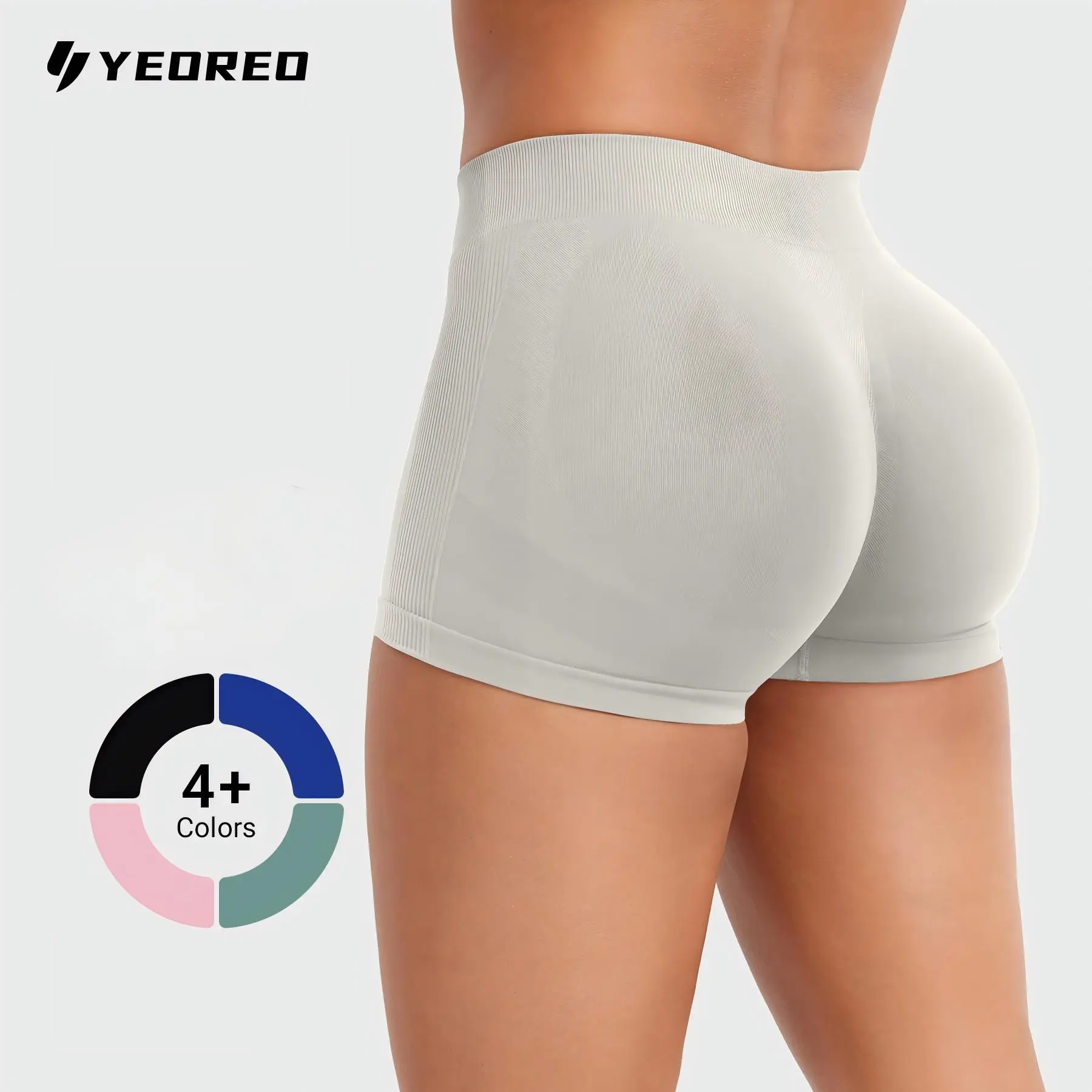 YEOREO Seamless Workout Shorts for Women, 2.5" Inseam Low Rise Athletic Training Shorts, Stretchy Gym Yoga Running Biker Shorts summerwins,travel essentials,camping essentials tiktokshopbacktoschool