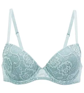 VANEVER Lavender Lace Underwired Bra - Adjustable Straps, Padded Full Coverage, Snug Comfort Fit for Daily Work/Leisure/Party Looks, Non-Slip Secure Wear | #LingerieTok #EverydayLingerie #ComfyBra #VersatileLingerie