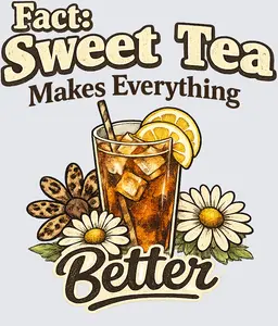 sweet tea makes everrything better leopard