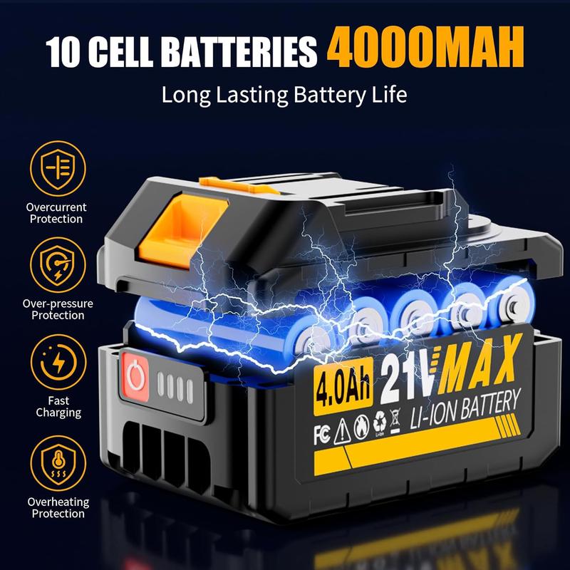 Cordless Turbo Jet Leaf Blower – High-Power Brushless Motor, Violent TurboFan for Car Drying, Dust Cleaning & Snow Removal – Handheld & Lightweight for Outdoor & Garage Use