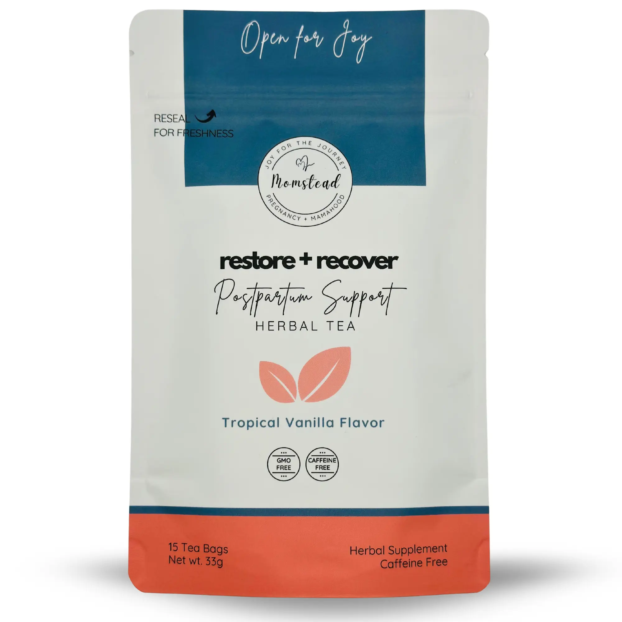 Momstead Restore+Recover Postpartum Support Herbal Tea for Postpartum Recovery