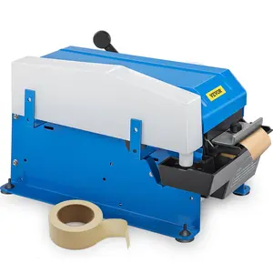 VEVOR Water-Activated Tape Dispenser, Maximum 39.4\" x 3.94\" Tape, Adjustable Length, Width & Water Level, Manual Tape Dispenser with Water Brush, Carton Packaging for Express Box, Gift Box