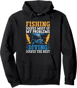 Diving Solves The Rest Under Water Diving Scuba Divers Pullover Hoodie