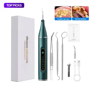 Tartar and plaque remover (includes replacement brush heads and accessories)  designed specifically for cleaning teeth and removing tartar  comes with 2 replacement brush heads suitable for home and travel use rechargeable