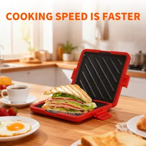 1PC Microwave Toastie Sandwich Maker, a must-have new product for the kitchen in 2026. Microwave power and bread humidity and thickness vary. Adjust the heating time and power of the microwave according to personal taste and different bread types