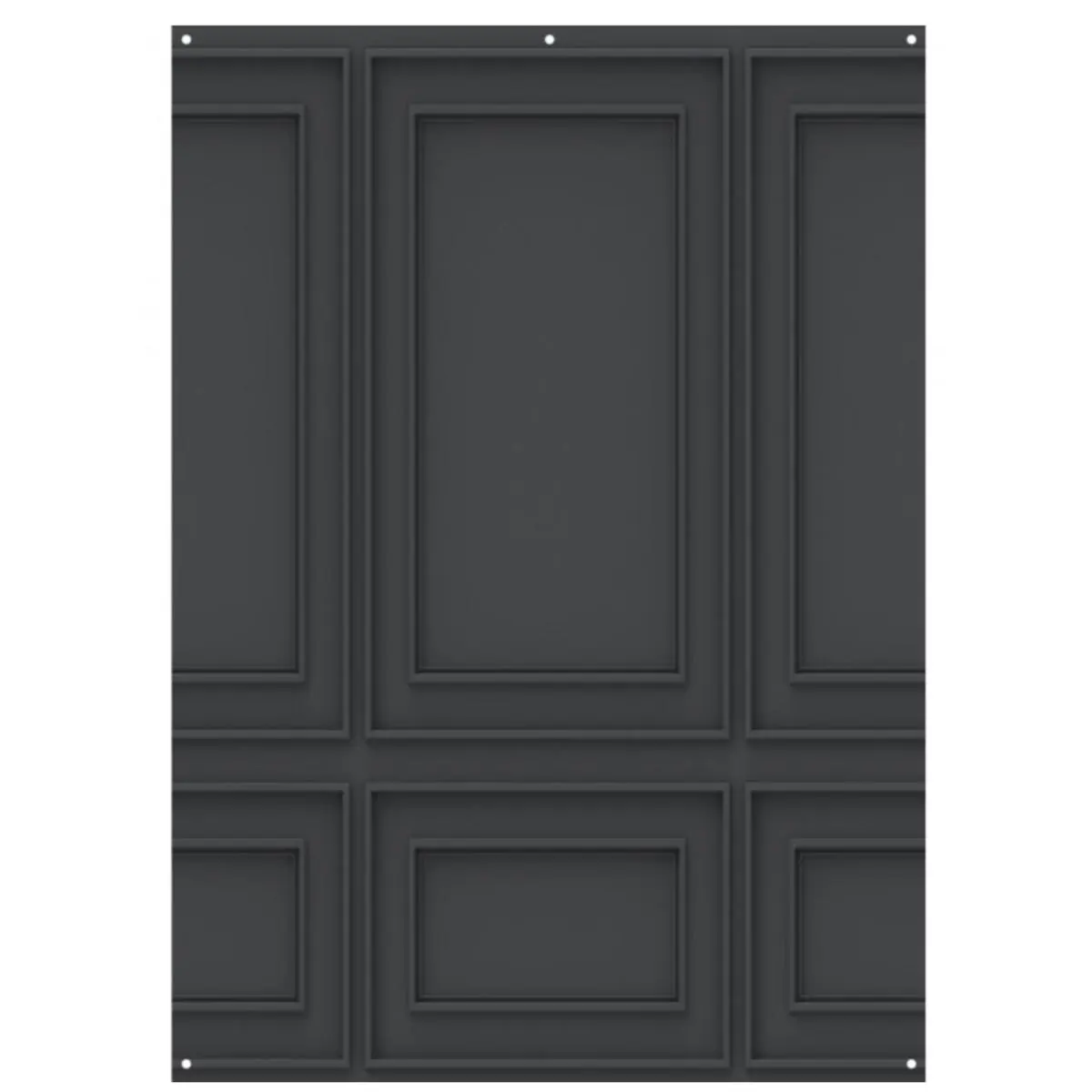 Westcott Hanging X-Drop Matte Vinyl Backdrop, Dark Wall Molding Design, 5x7'