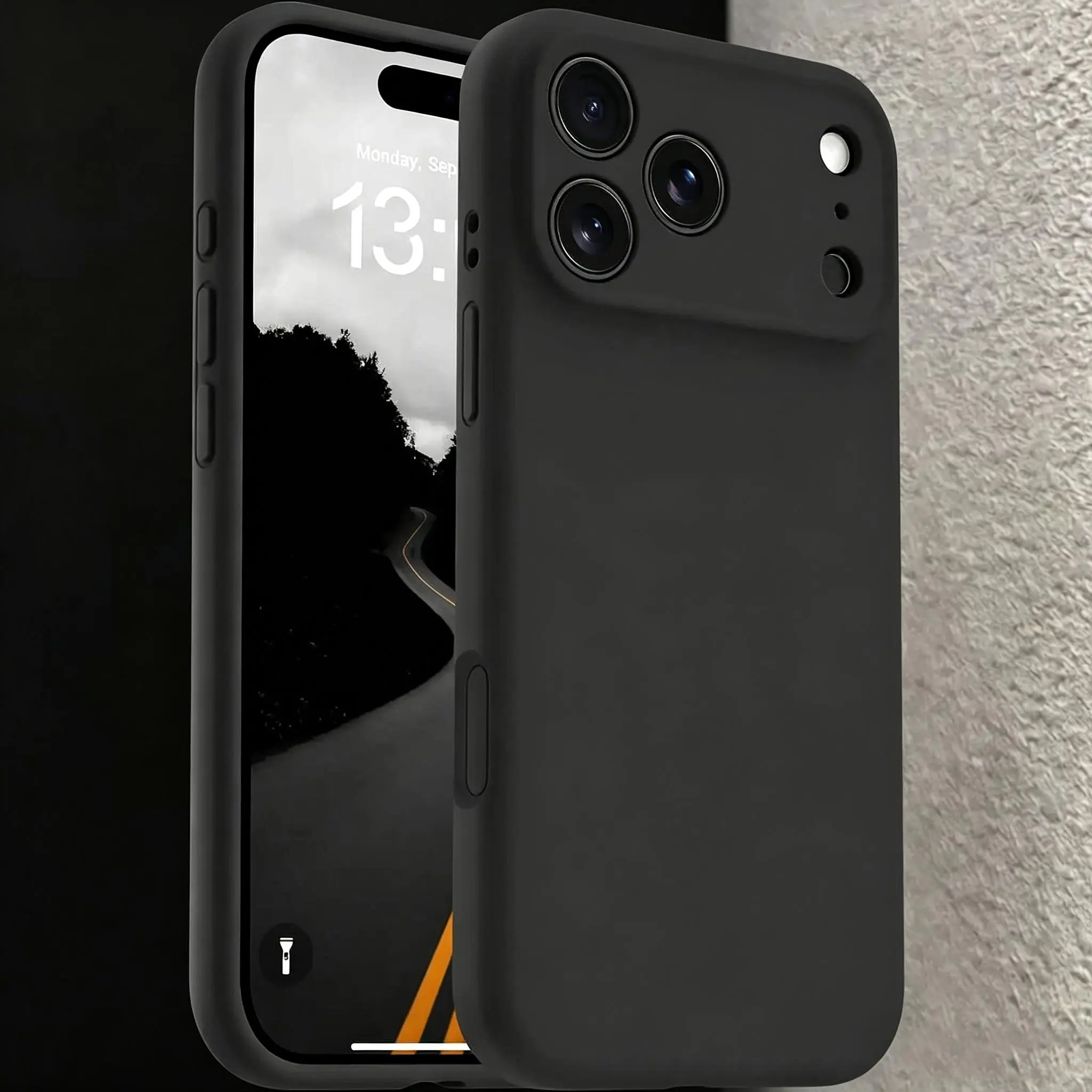 Phone cases for iphone 17 pro max phone case 16 15 14 13Pro Max Plus Lightweight Thin Body support Wireless Charging (Not compaitble with Magsafe)Classic Liquid TPU Mobile Phone Case,Integrated Camera Control Button,Anti-Scratch Microfiber Lining designer