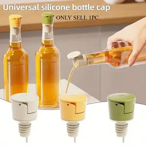1pc Oil Bottle Stopper Cap Food Grade Plastic Gravity Sensor Seasoning Pour Oil Nozzle Leak-Proof Plug Liquor Dispenser Kitchen Tool Kitchen Gadgets