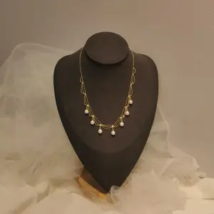 SR Pearl Co. Real Pearl Royal Lace Elegent 14K Gold Filled Necklace, Super Eyecatching Women Gift  Christmas Gift