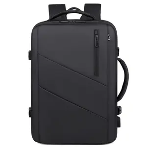 High-End Computer Bag, Large-Capacity Business Backpack, Water-Resistant Leather Film, Stylish Shoulder Bag for Professionals