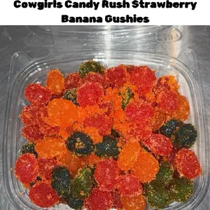 Cowgirls Candy Rush Strawberry Banana Sweet Gushies Snack -  Bonbon Chewy Fruity