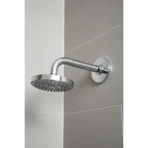 Grohe Classic II Shower Arm and Flange, Polished Chrome (27414000) - Compatible with Shower-Mounted Fixed Showerheads