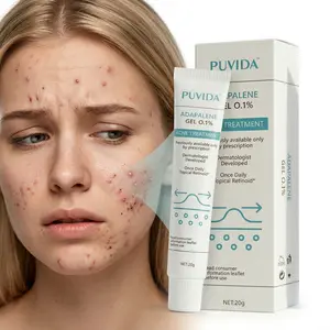 Adapalene Gel 0.1% Acne Treatment Prescription-Strength Topical Retinoid for Face Skin Repair Clears Cystic Acne Blackheads Clogged Pores Dermatologist Developed 20g Daily Use - Therapeutic, Restore