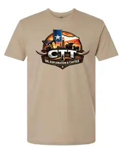 CTT Oil Exploration & Cattle Graphic T-Shirt Landman Tee