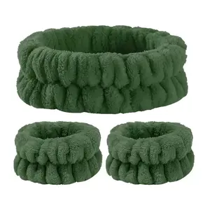 Green Headband and Wristbands Set