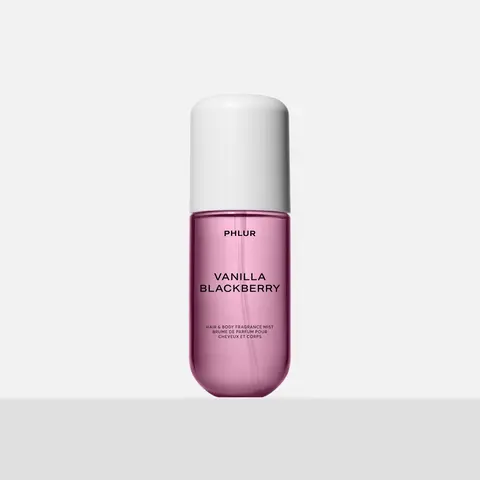 PHLUR Vanilla Blackberry Body Mist - Travel Size Hair & Body Fragrance Mist with Vanilla, Blackberry, Purple Freesia & Black Currant (3 fl oz)