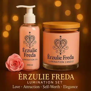 Érzulie Freda Lumination Candle Set - Includes 250ml Lumination Oil & Candle - Elegant Design - Perfect for Your Needs