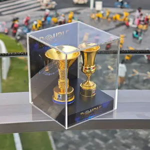 International Milan Serie a & Italian Cup Dual Champion Memorial Soccer Trophy, Perfect Gift for Father, Boyfriend, Home Decor