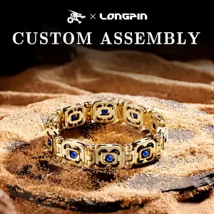 #tiktokshopmemorialday Personalized DIY assembled mechanical bracelet, stainless steel metal bracelet, ceramic wrist chain, creative gift, for both men and women.