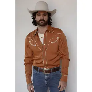 San Fernando Men's Shirt Burnt Orange