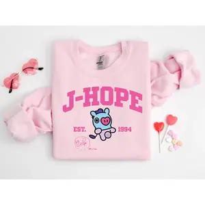 J-Hope Est.1994 Sweatshirt, BT21 Chibi Cute Sweater, Gift for fan, KPOP tour 2026