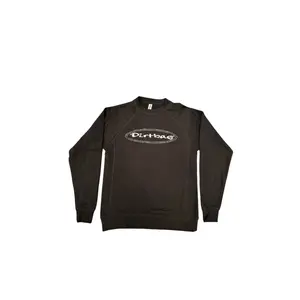 Dirtbag Unisex Classic Oval Logo Crew Neck Sweatshirt in *Black*