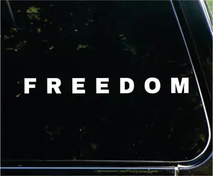 Freedom Car Decal, Freedom Sticker Freedom Car Stickers, Suitable for Automotive Glass and Windows