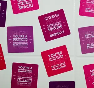 Waterproof Shower + Mirror Confidence Cards - B*tch in the Mirror Affirmation Set