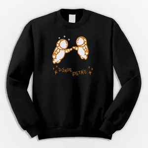 Ivan Cornejo Donde Estas Black Embroidered  Sweatshirt