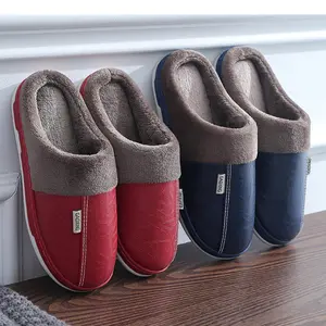 Women's Soft Waterproof Fur Slides, Cozy Winter Bedroom Footwear, Comfortable Slippers for Couples