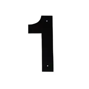 212 MAIN Hand-Mounted Aluminium House Number Sign - 24 in., Helvetica Modern Font, Individual Number 1