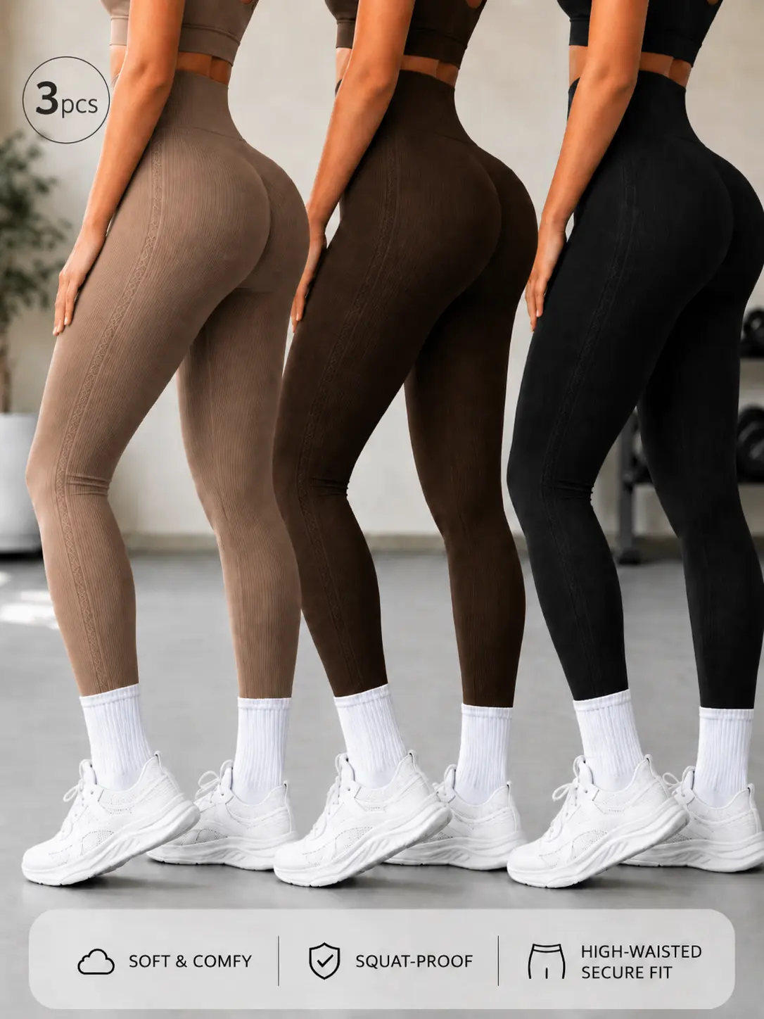Leggings for Women High Waisted with Tummy Control, Butt-Lifting Sculpting Yoga Pants, Cloud-Soft Stretch Activewear, Squat-Proof Gym Clothes for Women Female Gym Clothes High Waisted Leggings, Active Activewear, Athletic Bottoms