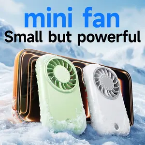 Portable Handheld Mini Fan, 5-Speed Settings, Compact Travel Personal Fan, Rechargeable Turbo Fan, Unisex Gift, Ideal for Camping, Vacations, and Outdoor Activities, High-Speed Fan