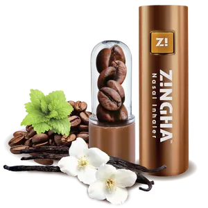 Aromatherapy Nasal Inhaler – Energizing Real Coffee Beans Infused with Refreshing Mint – Portable & Natural Scent Boost for Focus, Clarity & Relaxation